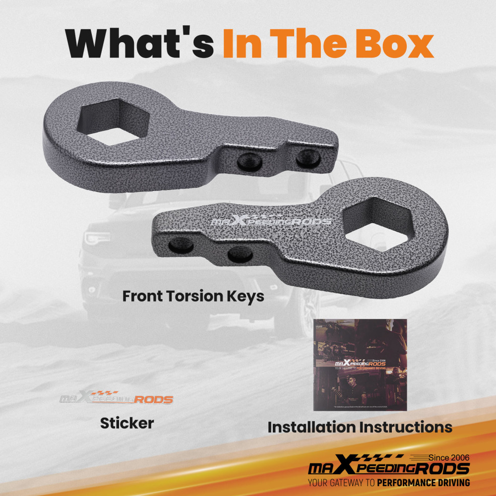 Forged Steel Lowering Keys compatible for Chevy Silverado GMC Sierra 1999-2006 1-3 Drop