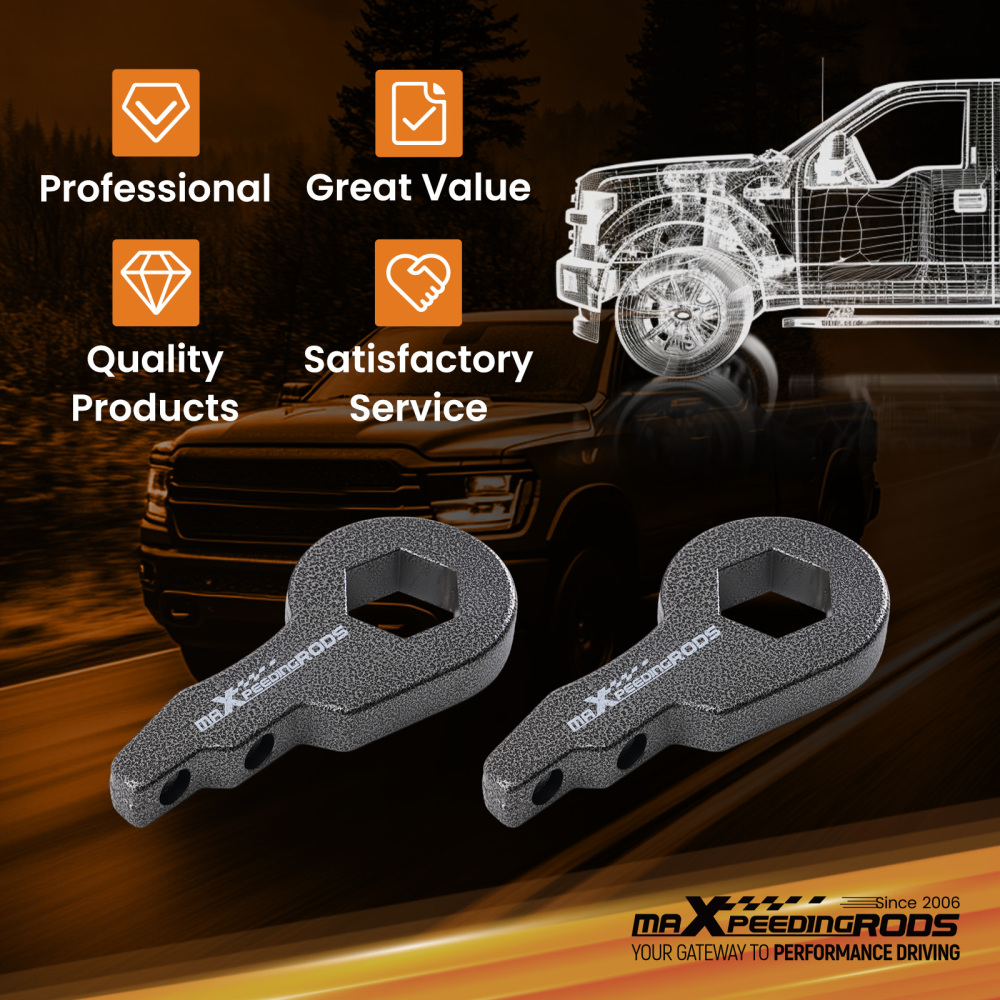 1-2 Torsion Keys compatible for GMC Chevy 1500HD 2500HD 3500HD 2001-2010 Front Lower
