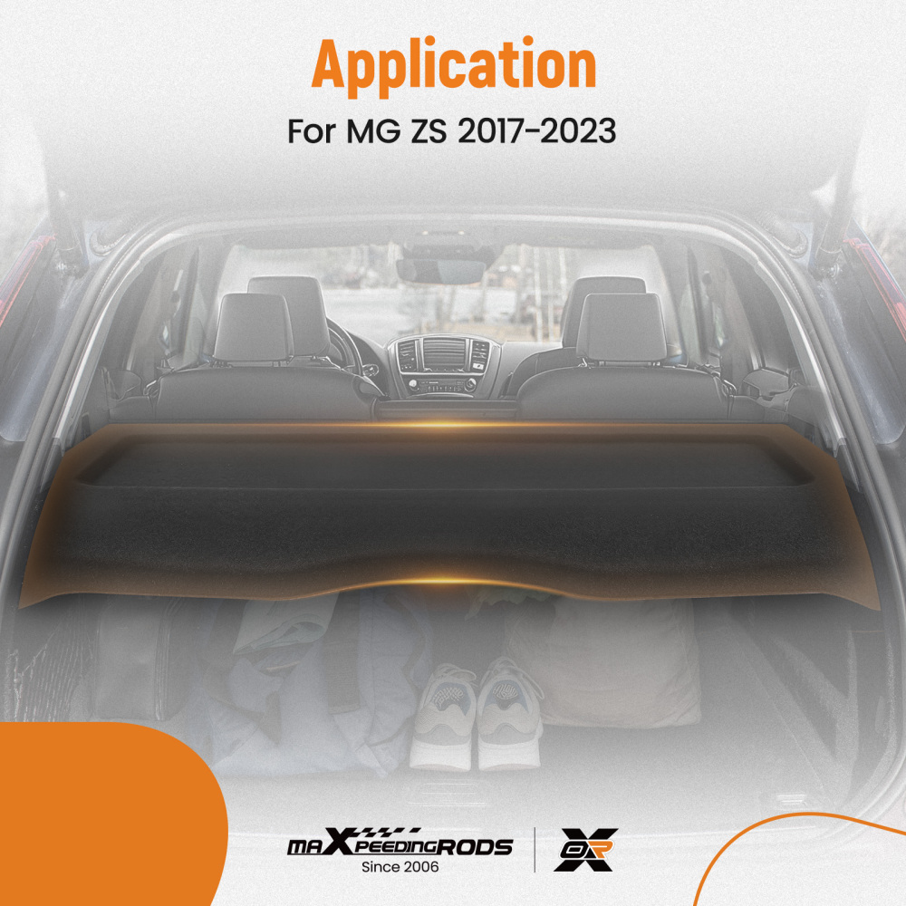 Black Boot Board Cover compatible for MG ZS 2017-2023 ZS11436A00 Parcel Shelf Direct Fit