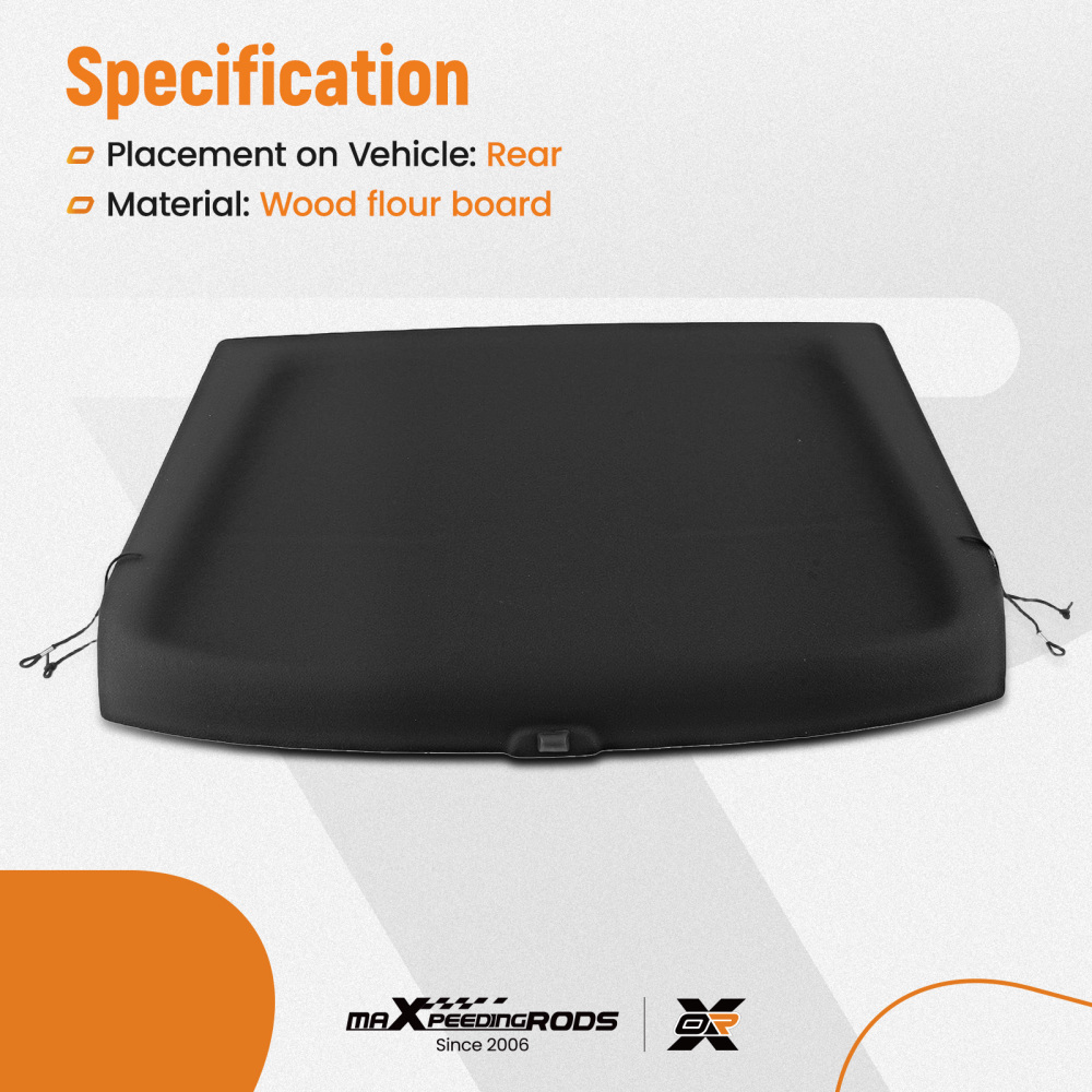 Black Boot Board Cover compatible for Volvo XC-40 2018-2023 32353847 Rear Parcel Shelf