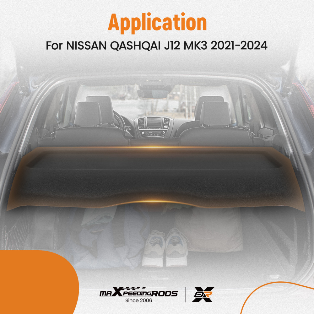 Parcel Shelf Boot Cover compatible for Nissan Qashqai MK3 2021-2024 799106UA0A Rear