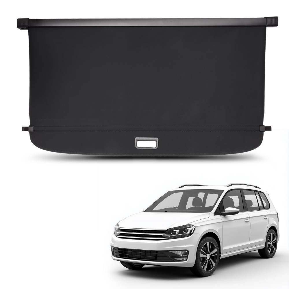 Black Boot Parcel Shelf compatible for Volkswagen Touran 2015-22 5TA867871A Retractable