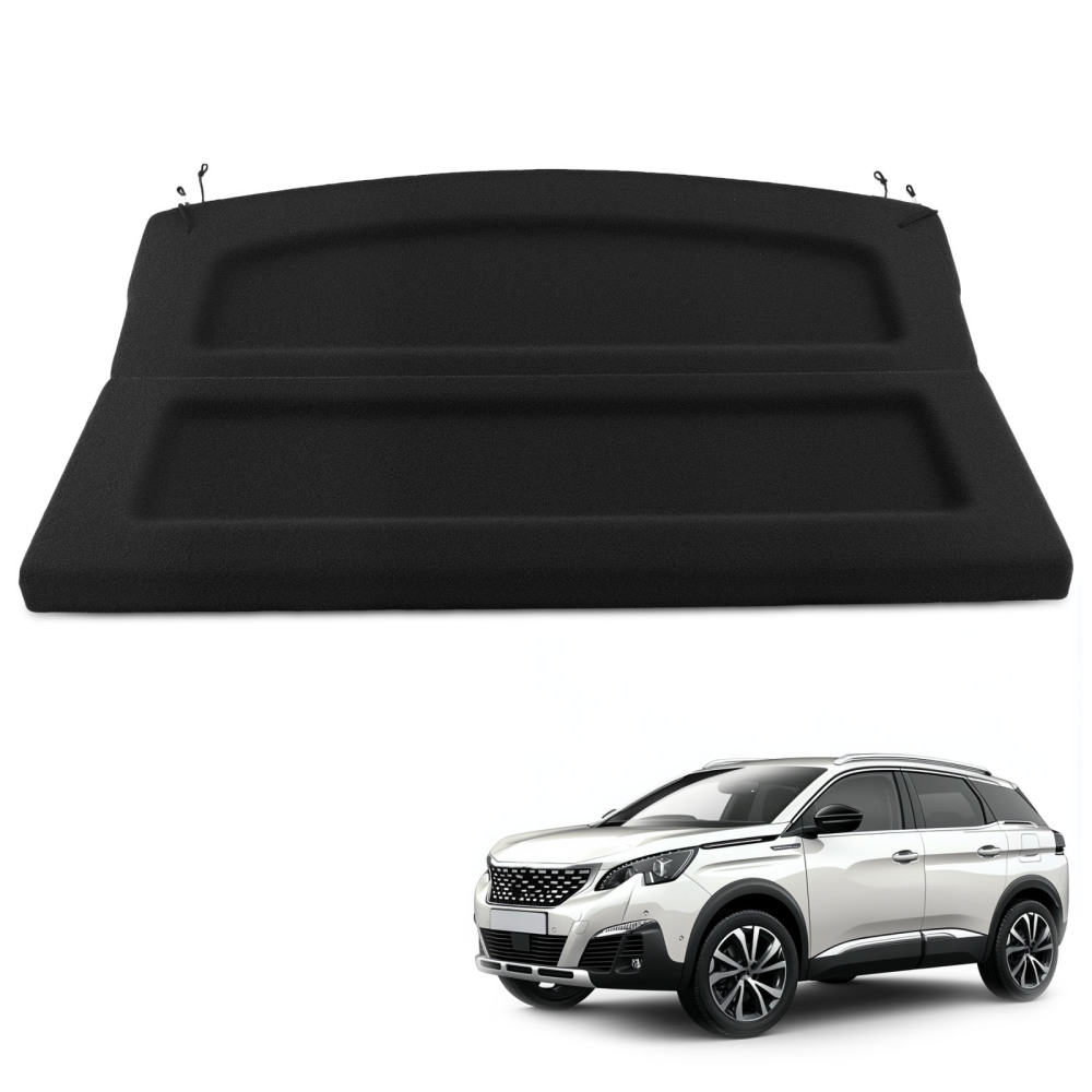 Black Parcel Shelf Boot Load Cover compatible for PEUGEOT 3008 MK2 2016-2023 98114924ZD