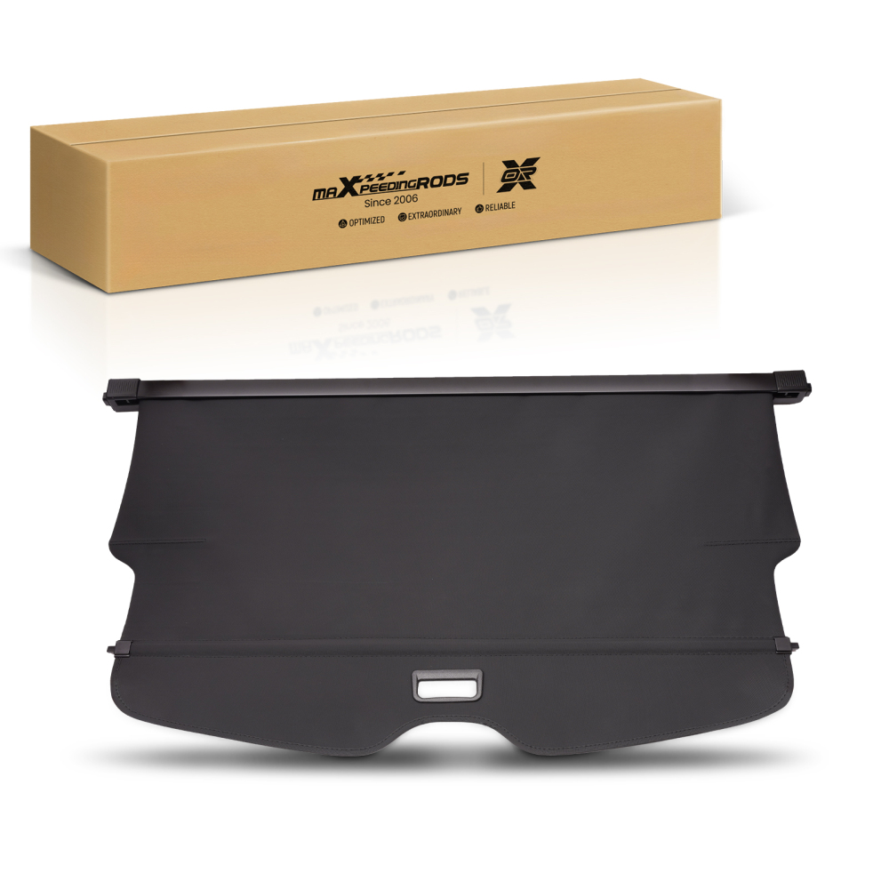 Black Canvas Cargo Cover compatible for Chevrolet Blazer 19-24 Rear Retractable Waterproof