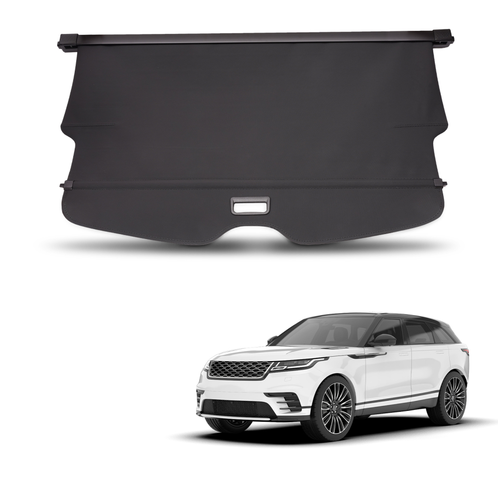 Black Canvas Cargo Cover compatible for Chevrolet Blazer 19-24 Rear Retractable Waterproof
