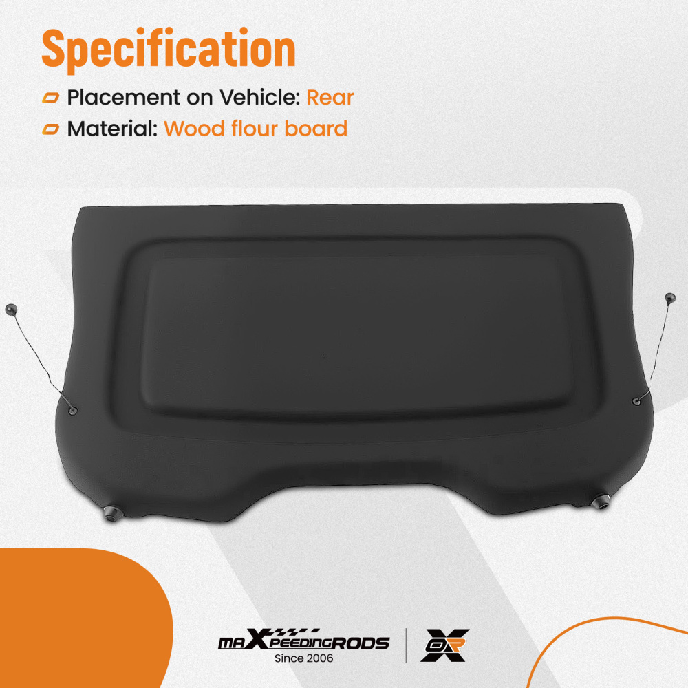 Parcel Shelf Boot Load Cover compatible for Ford Focus MK3 2012-2018 BM51A46506AD3JA6 Black