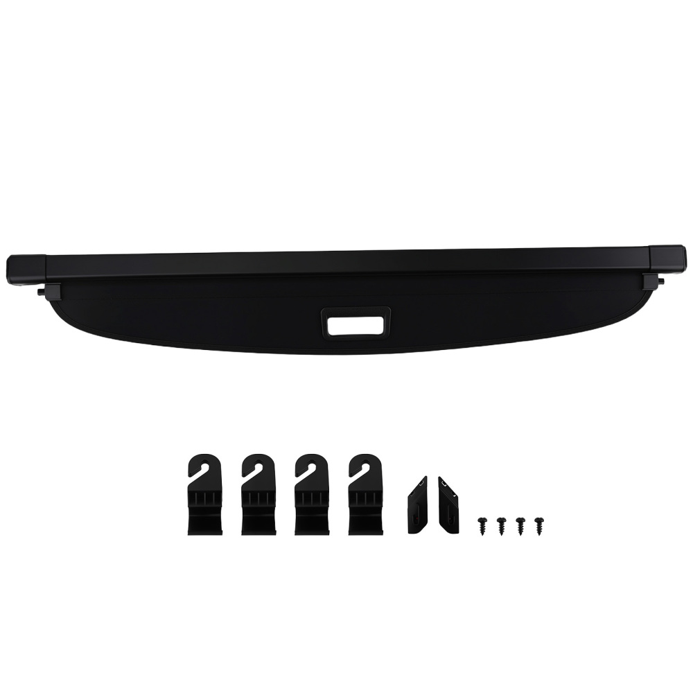 Black Privacy Shield Cargo Cover compatible for Ford Escape 2020-24 Retractable Cargo Rear
