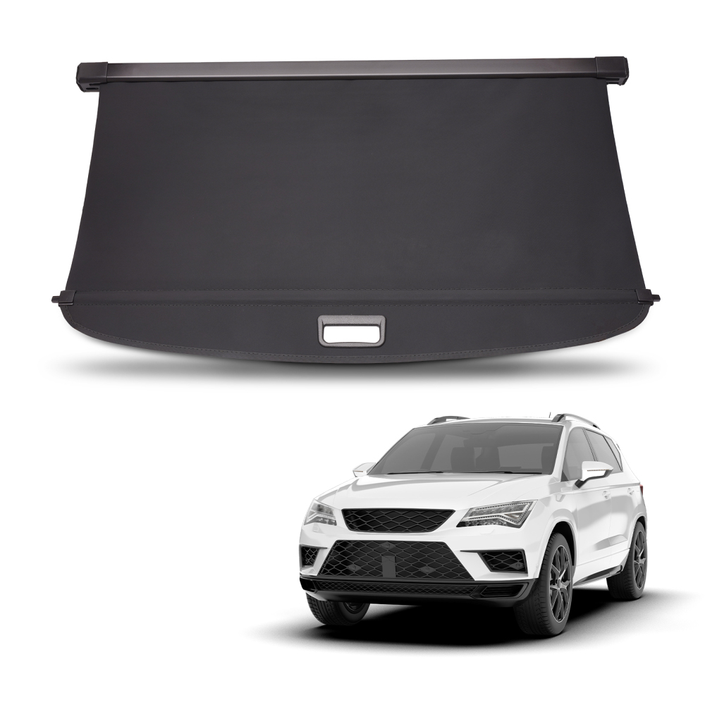 Black Privacy Shield Cargo Cover compatible for Ford Escape 2020-24 Retractable Cargo Rear