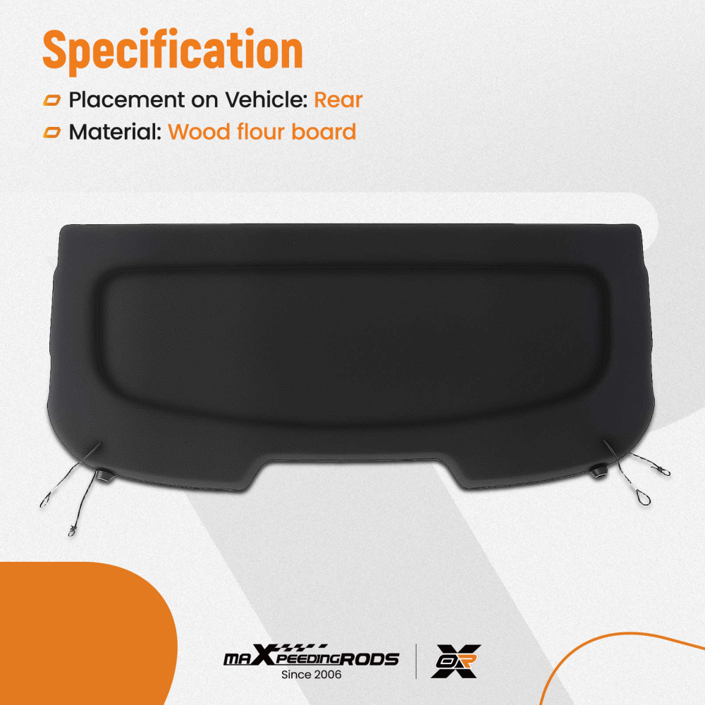 Boot Load Cover Luggage Cover Trunk Shelf compatible for Ford Fiesta MK7 2007-2017 1781752