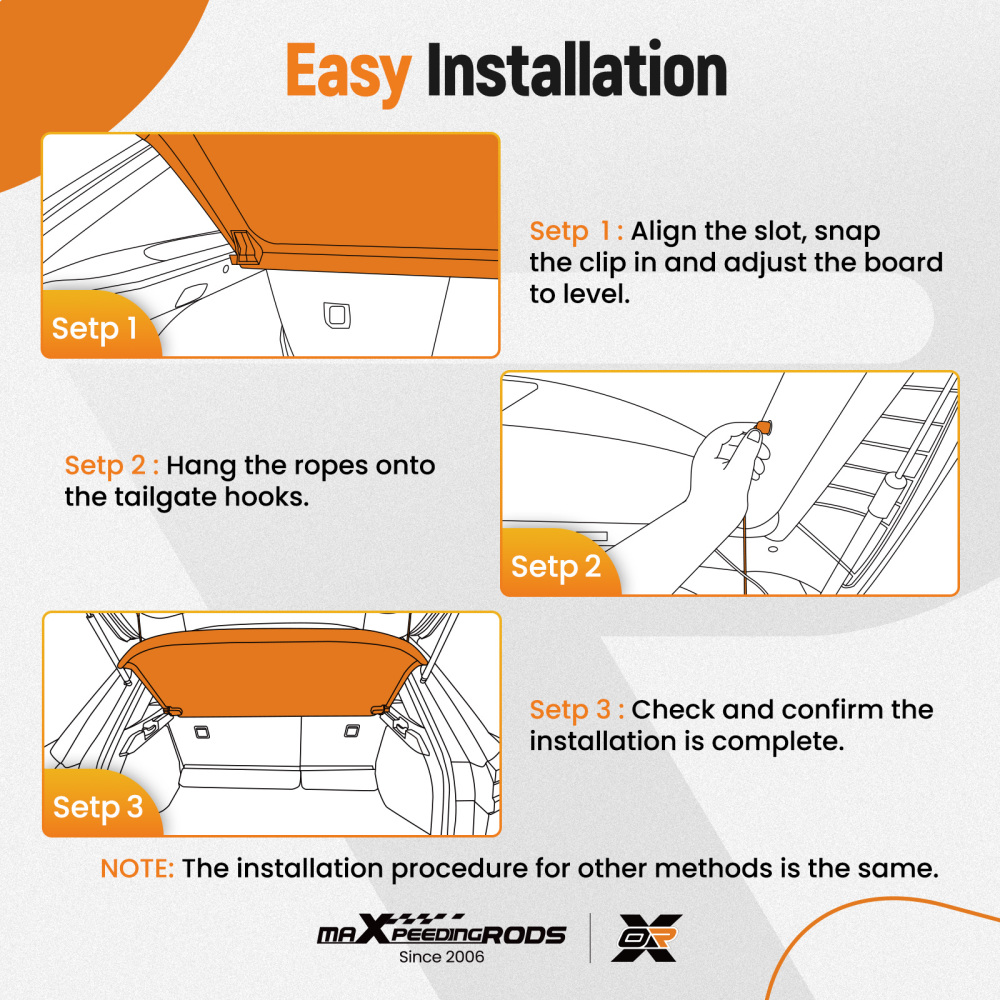 Parcel Shelf Load Cover compatible for Honda Jazz 2021-2023 Rear East Install Cargo Cover