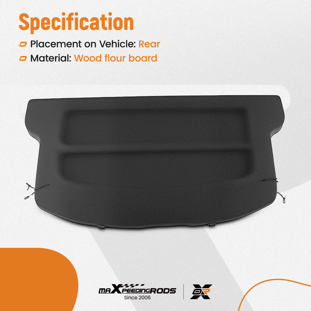 Rear Parcel Shelf compatible for Jeep Compass 2016-2020 6AA58DX9AB Hydraulic Boot Tailgate