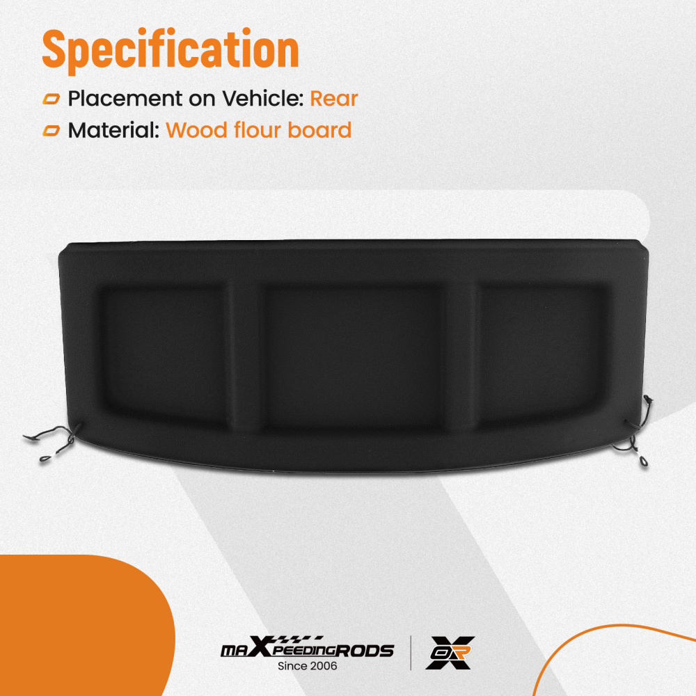 Boot Load Cover compatible for Kia Stonic MK1 2017-2024 85910-H8400 Black Rear Parcel Shelf