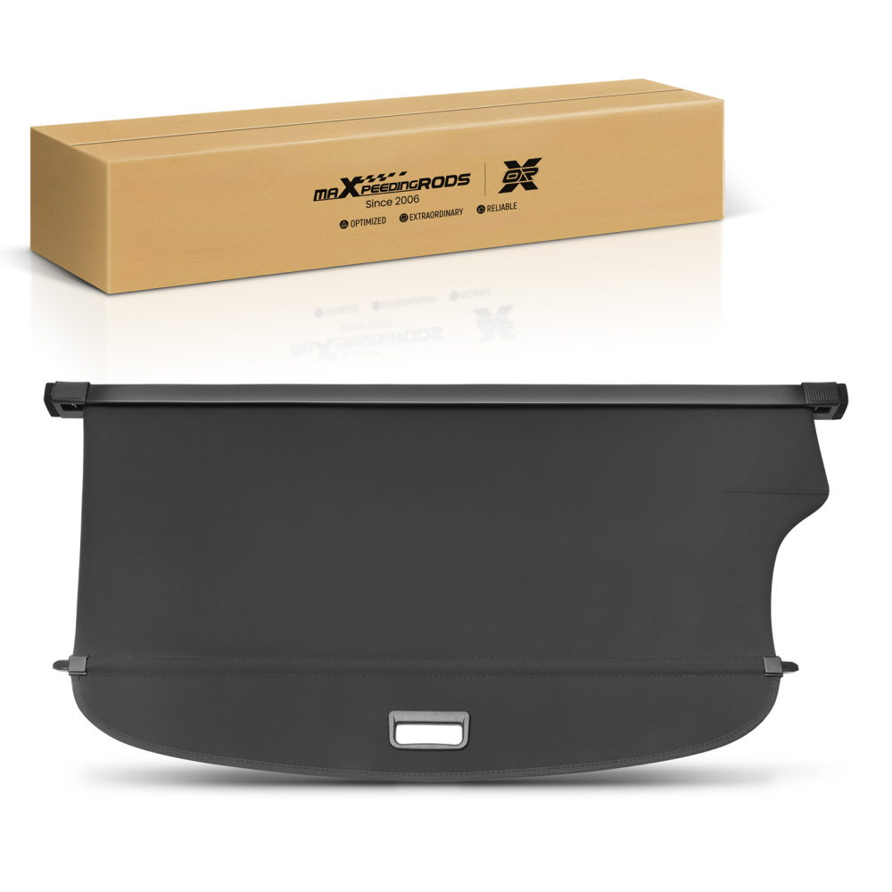 Black Cargo Cover Shade compatible for Subaru Outback 2010-2014 Rear Retractable Waterproof