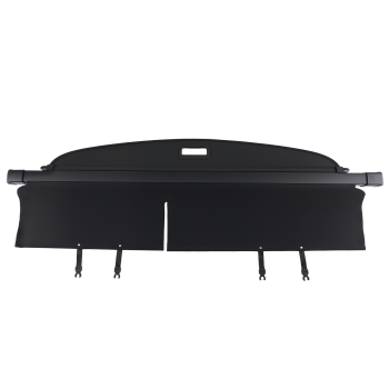 Black Parcel Shelf Luggage Cover compatible for Toyota RAV4 MK3 2006-2012 Retractable