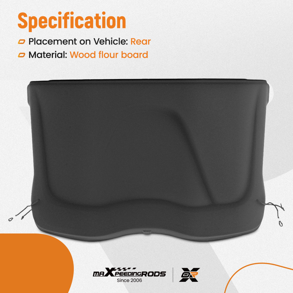 Black Rear Parcel Shelf Luggage Cover Cargo Cover compatible for Volvo V40 MK3 2012-2019