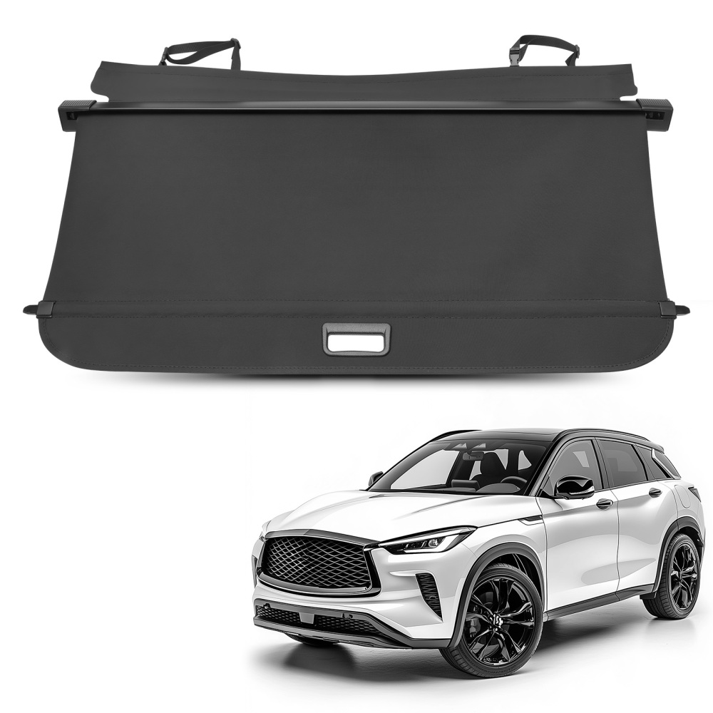 Canvas Cargo Cover compatible for Infiniti QX50 2019-2023 Parcel Shelf Easy Installation