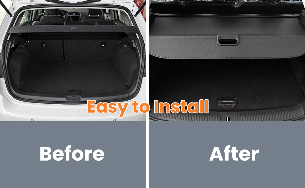 Cargo Cover Rear Trunk Security Shield compatible for BMW X5 E70 2007-2018