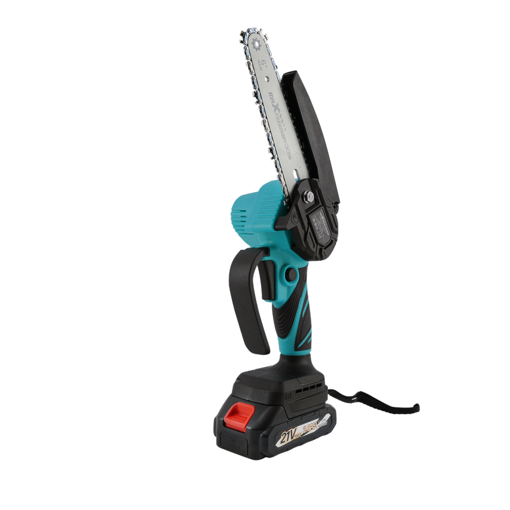 21V Cordless compatible for Mini Chainsaw 2 Battery Wood Cutting Garden Pruning 3 Chain