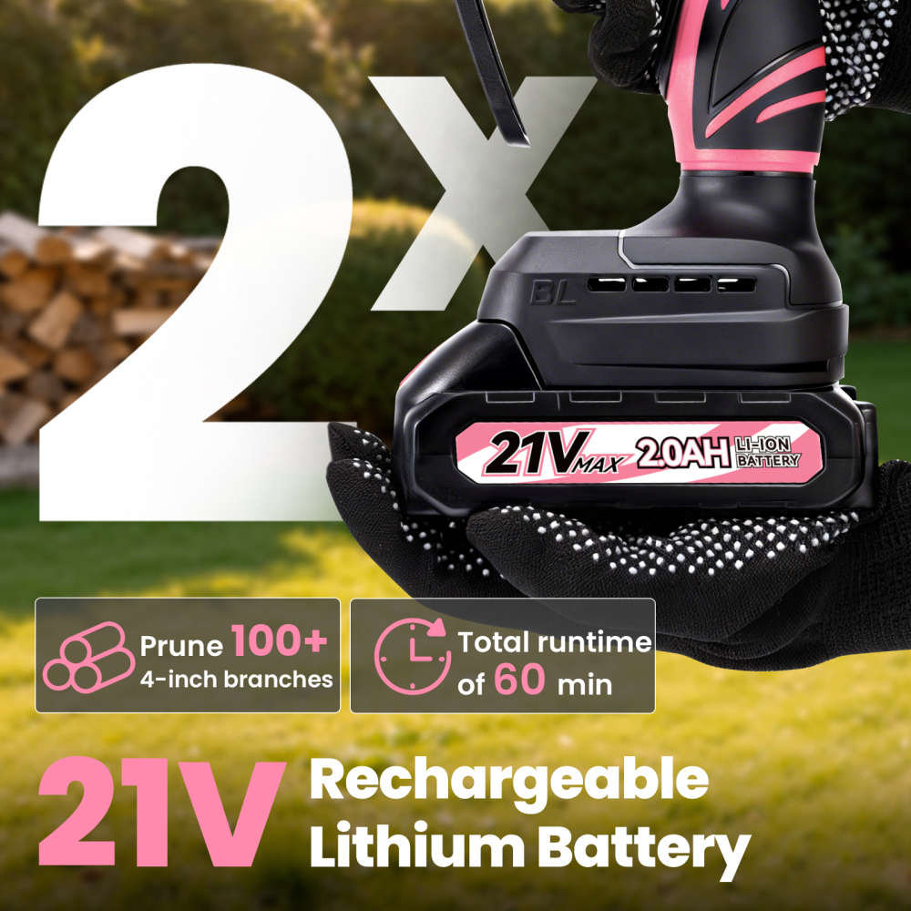 6-Inch Mini Cordless Chainsaw, Battery-Powered Portable Electric Chainsaw, Handheld Wood Cutting Saw for Tree BranchesTrimming