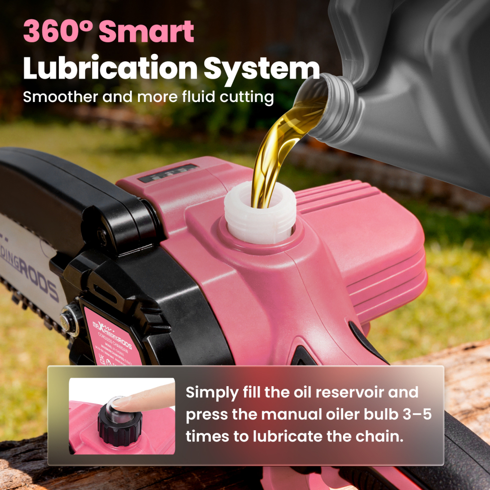 6-Inch Mini Cordless Chainsaw, Battery-Powered Portable Electric Chainsaw, Handheld Wood Cutting Saw for Tree BranchesTrimming