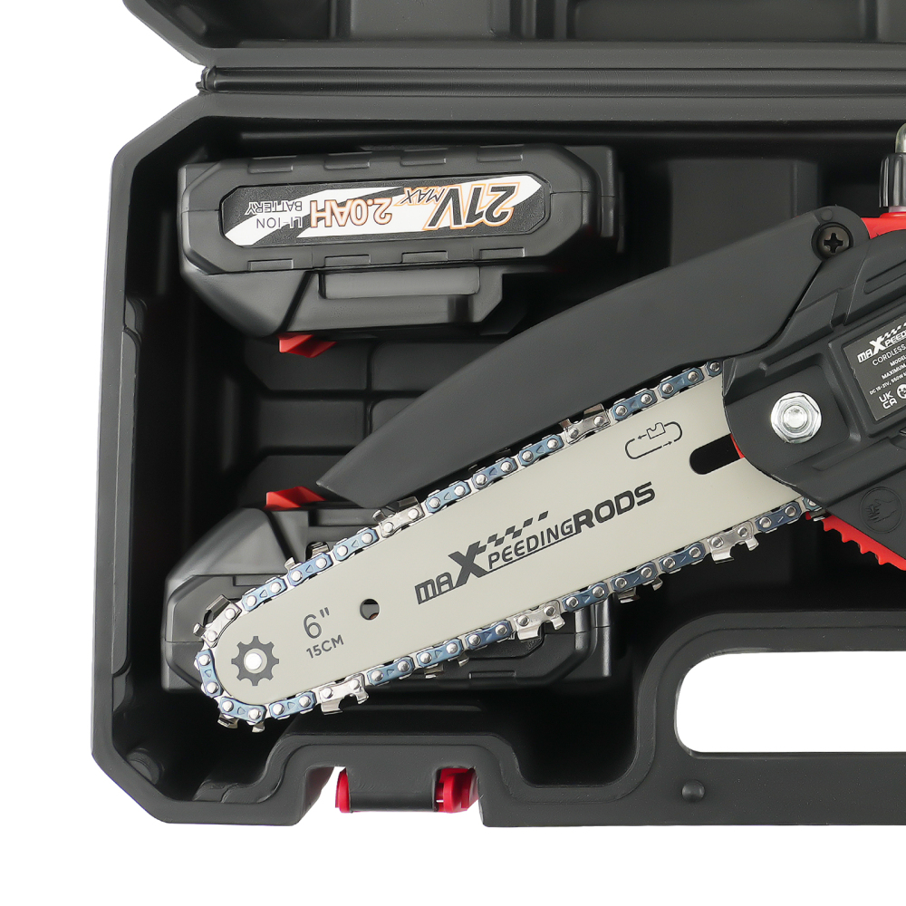 21V Battery Powered compatible for Mini Chainsaw Cordless Wood Cutting Garden Pruning Tool