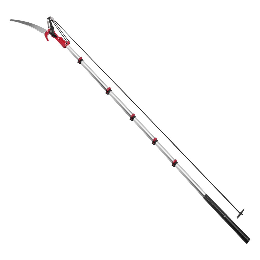 Manual Pole Saw with 5-20FT Telescoping Extension Pole, Tree Trimmer, Steel Blade PrunerFruit Picker for Trees, PalmsShrubs