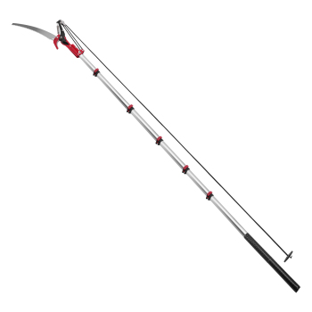 Manual Pole Saw with 5-20FT Telescoping Extension Pole, Tree Trimmer, Steel Blade PrunerFruit Picker for Trees, PalmsShrubs