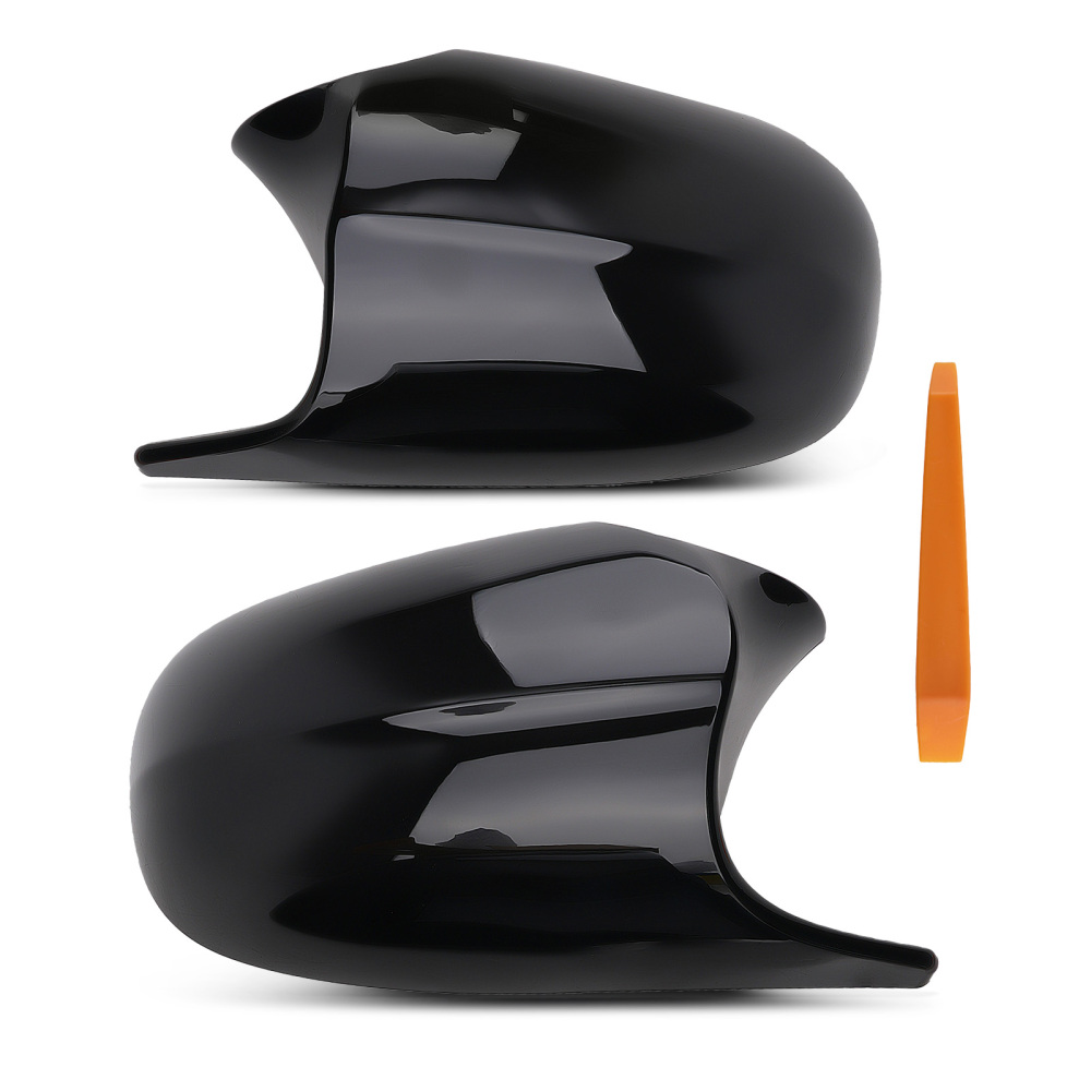 Black Door Mirror Cover compatible for BMW 1 Series E81 E82 2010-2012 51167205291