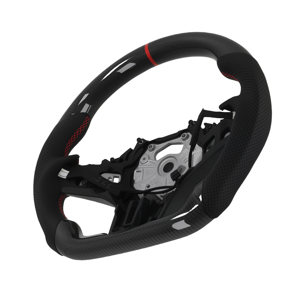 Real Carbon Fiber Steering Wheel compatible for BMW 1 2 3 4 Z M2 M3 M4 G20 G29 2019-2024