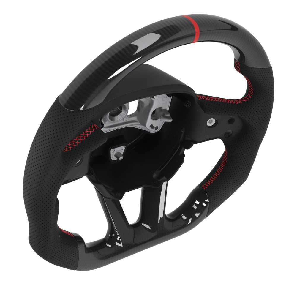 Real Carbon Fiber Steering Wheel compatible for Dodge Charger Challenger 2015-2025 new
