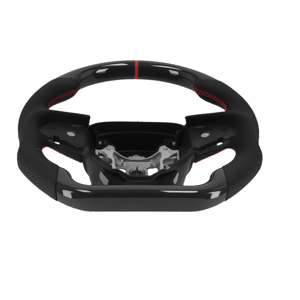 Real Carbon Fiber Steering Wheel compatible for Dodge Charger Challenger 2015-2025 new