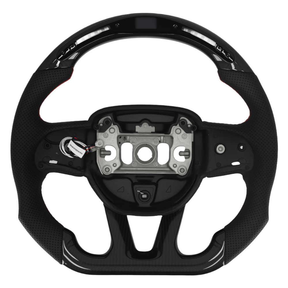 Carbon Fiber Racing Steering Wheel compatible for Jeep Grand Cherokee compatible for Dodge Challenger