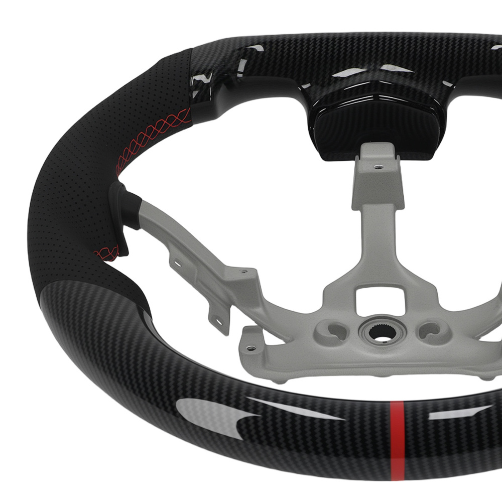 Carbon Fiber Steering Wheel compatible for Pontiac Solstice 2006-2009 Black