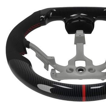 Carbon Fiber Steering Wheel compatible for Pontiac Solstice 2006-2009 Black