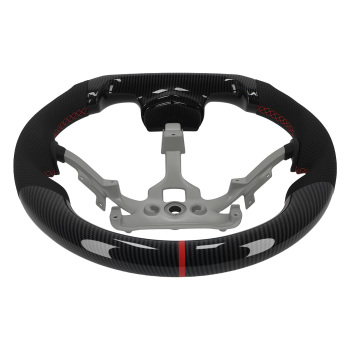Carbon Fiber Steering Wheel compatible for Pontiac Solstice 2006-2009 Black