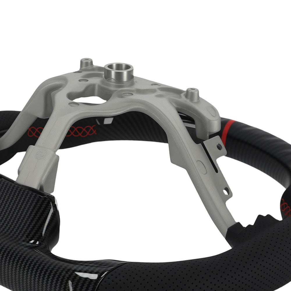 Carbon Fiber Steering Wheel compatible for Pontiac Solstice 2006-2009 Black