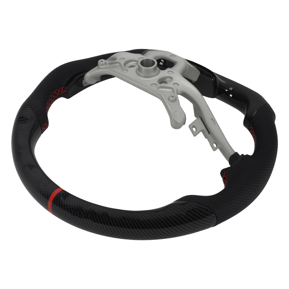 Carbon Fiber Steering Wheel compatible for Pontiac Solstice 2006-2009 Black