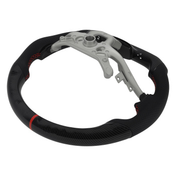 Carbon Fiber Steering Wheel compatible for Pontiac Solstice 2006-2009 Black