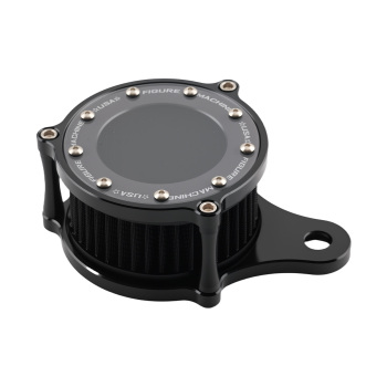 Black Air Cleaner Intake Filter compatible for Harley Touring Softail Dyna 93-17 Road King