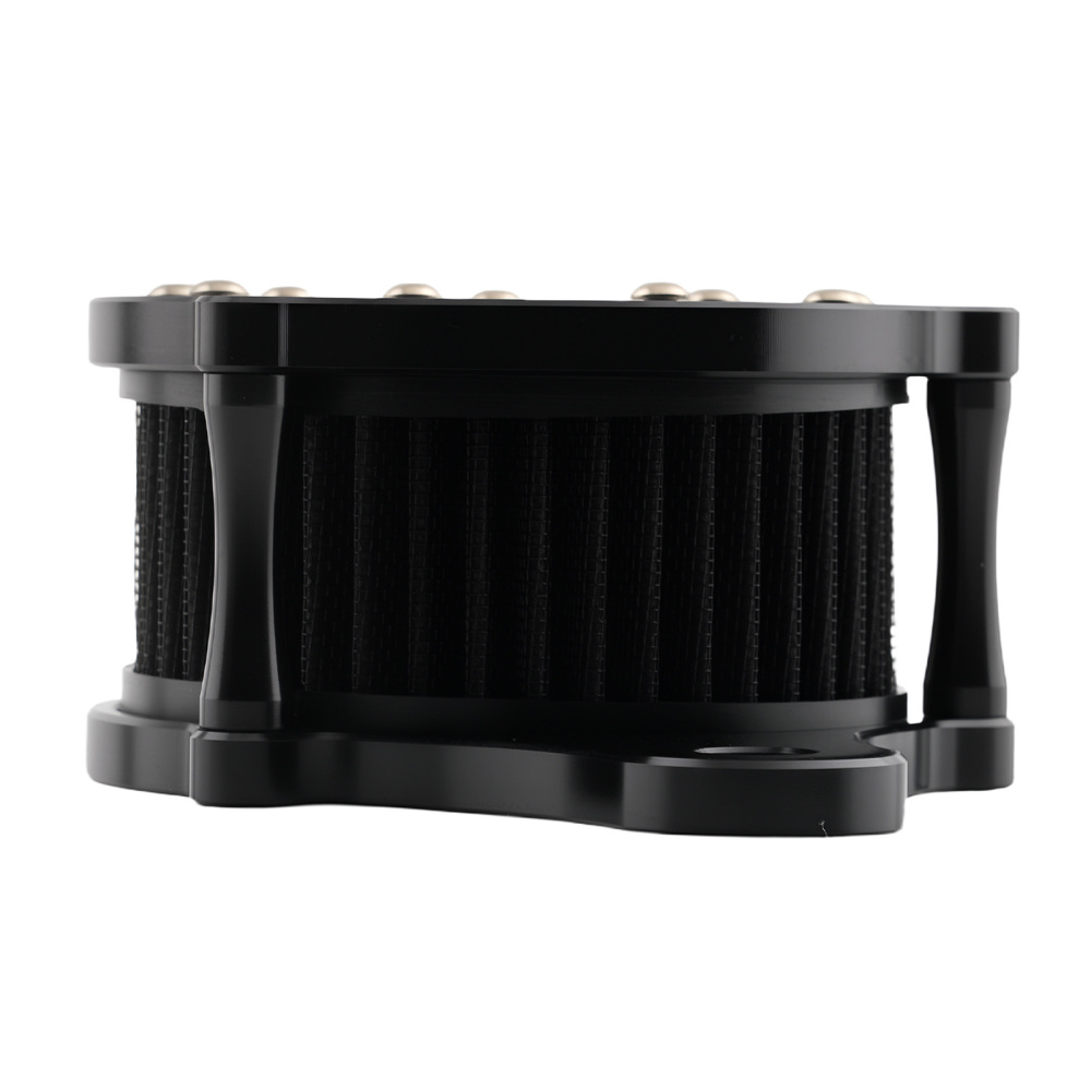Black Air Cleaner Intake Filter compatible for Harley Touring Softail Dyna 93-17 Road King