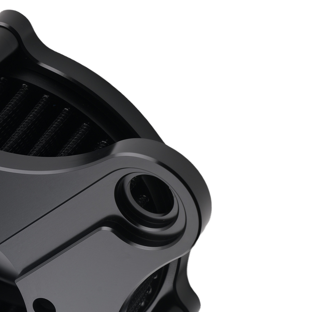 Black Air Cleaner Intake Filter compatible for Harley Touring Softail Dyna 93-17 Road King