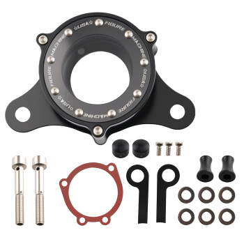 Black Air Cleaner Intake Filter compatible for Harley Touring Softail Dyna 93-17 Road King