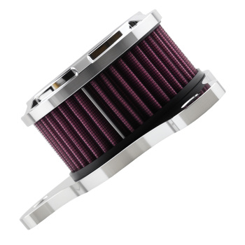 Air Cleaner Assembly compatible for Harley Dyna FXR EVO 1993-2017 Red Chrome