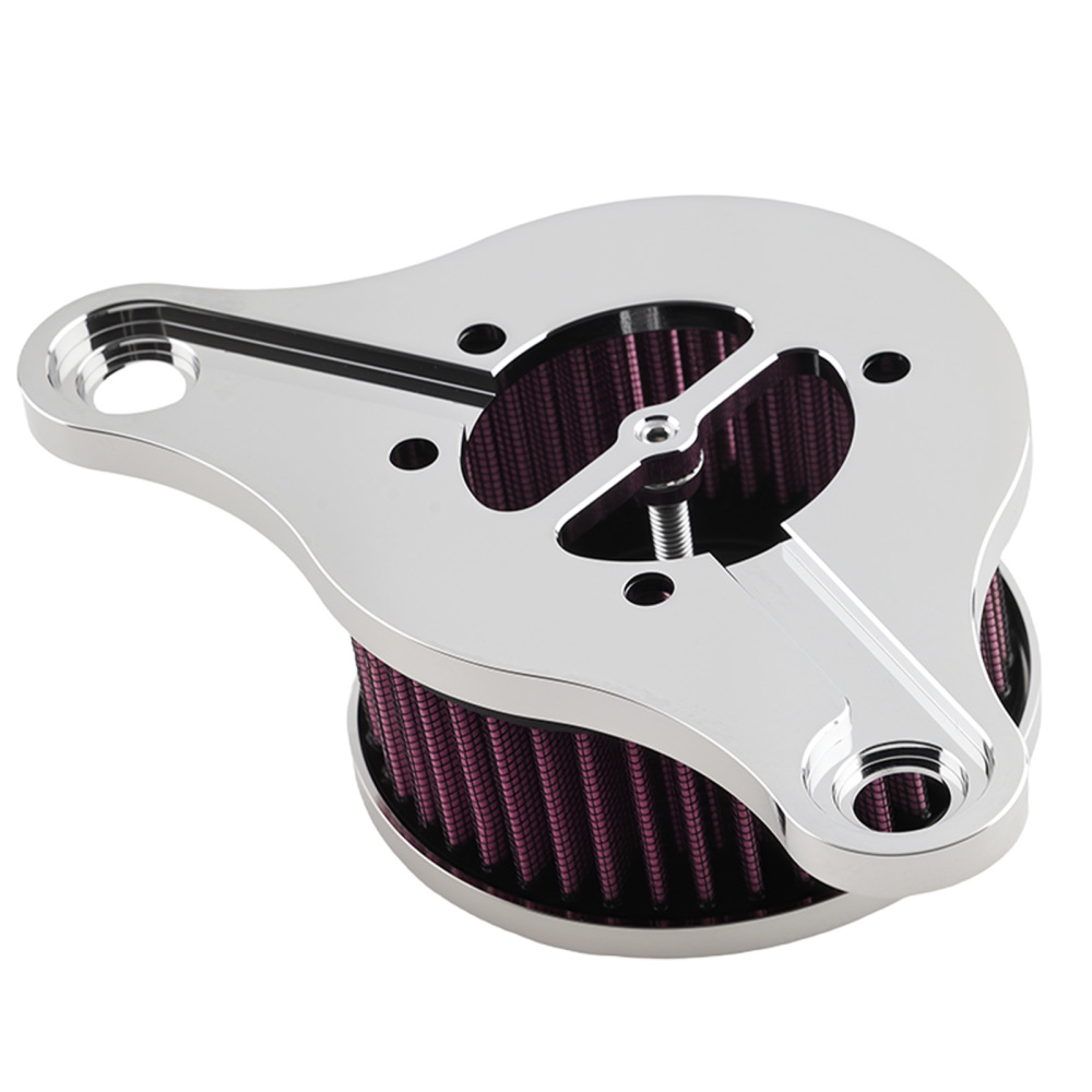 Air Cleaner Assembly compatible for Harley Dyna FXR EVO 1993-2017 Red Chrome