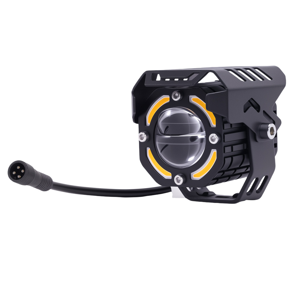 12V 80W LED Motorcycle Fog Lights IP67 Waterproof Auxiliary Spotlight Kit