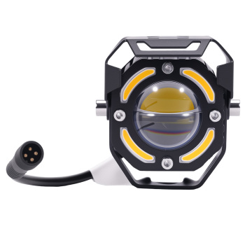 12V 80W LED Motorcycle Fog Lights IP67 Waterproof Auxiliary Spotlight Kit