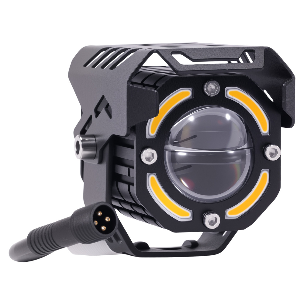 12V 80W LED Motorcycle Fog Lights IP67 Waterproof Auxiliary Spotlight Kit