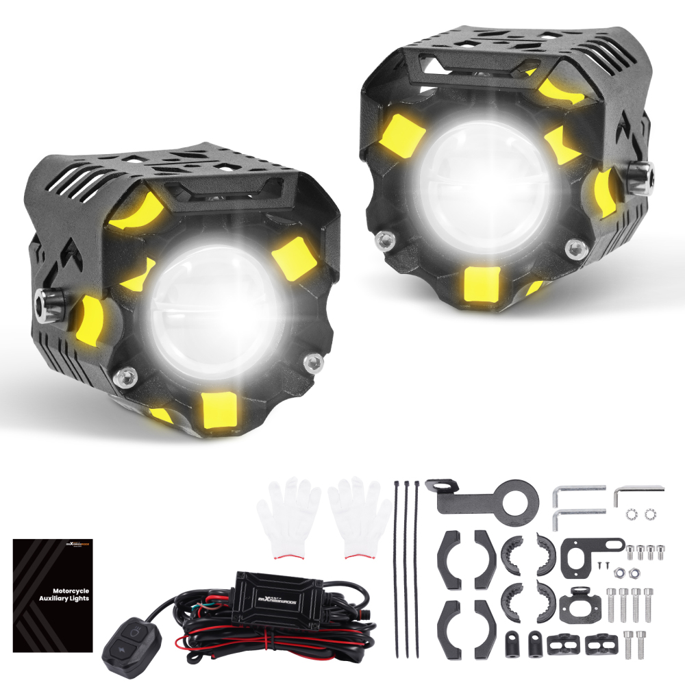 12V 80W LED Auxiliary Motorcycle Fog Lights Spot Lamp IP67 for Truck SUV