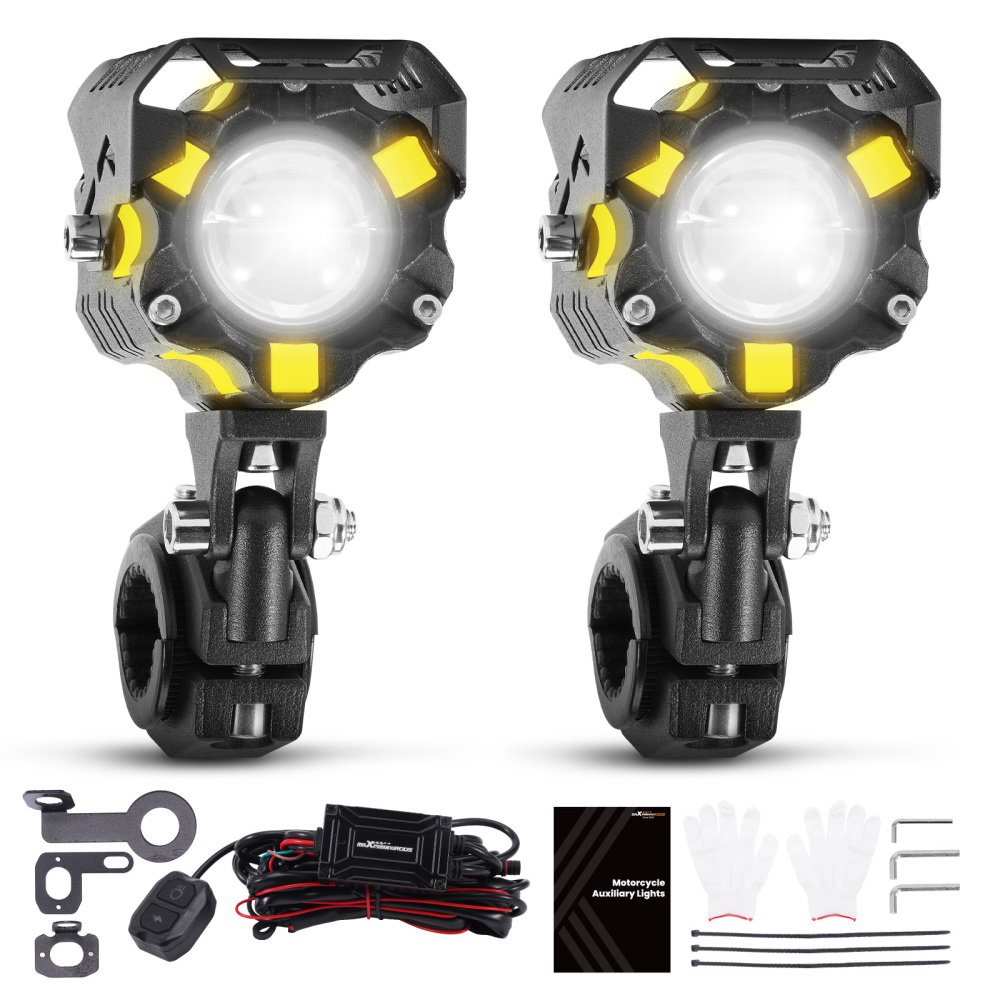 12V 80W LED Auxiliary Motorcycle Fog Lights Spot Lamp IP67 for Truck SUV