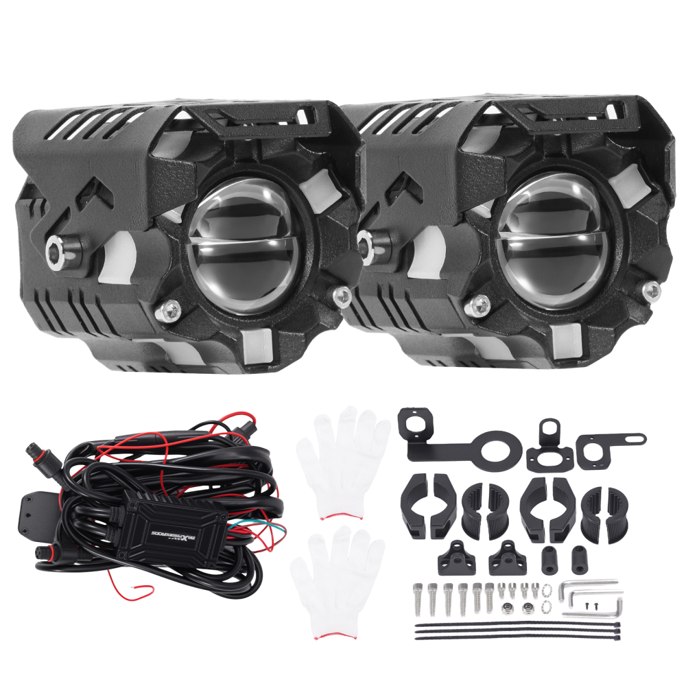 12V 80W LED Auxiliary Motorcycle Fog Lights Spot Lamp IP67 for Truck SUV